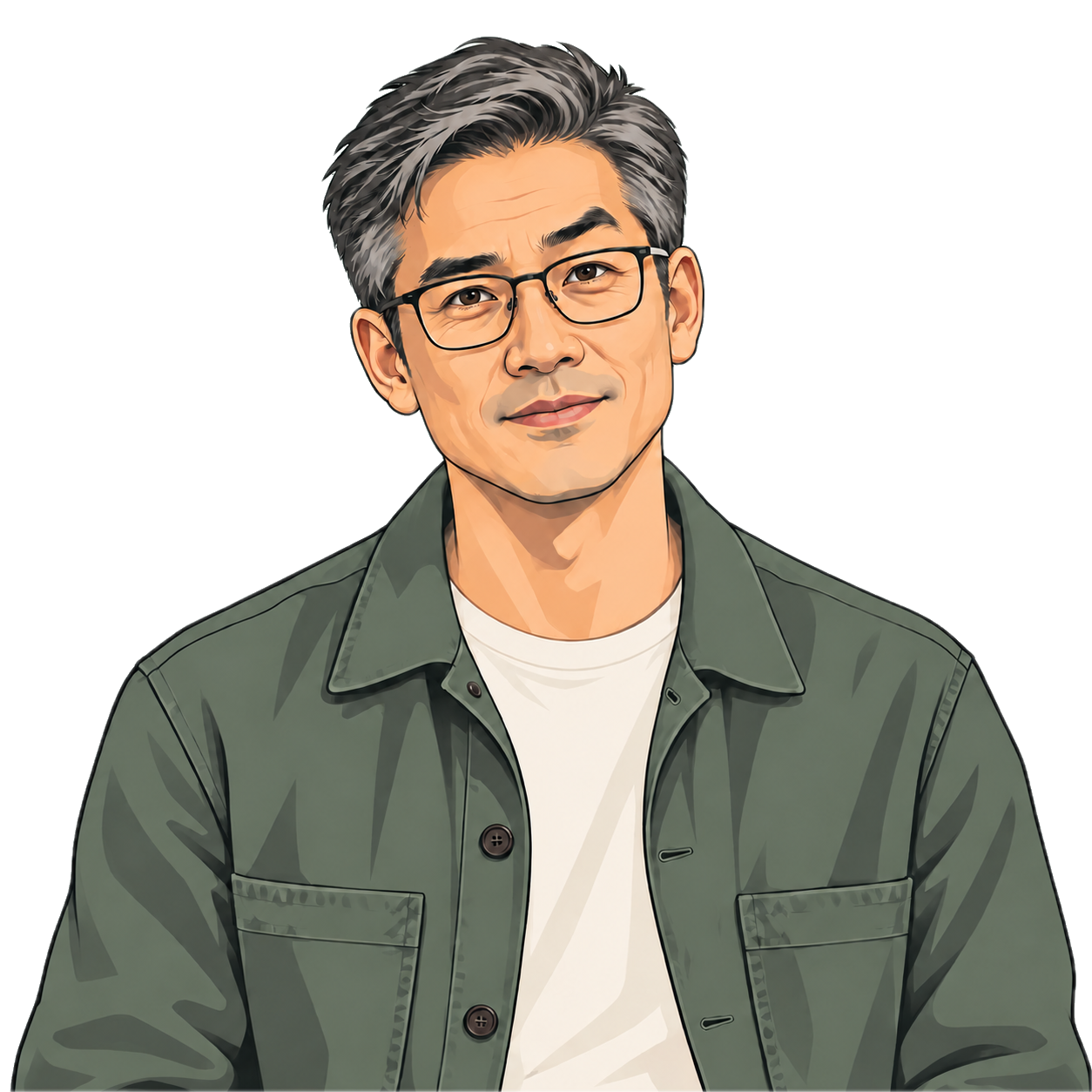 Junho, a fictional senior engineer, listening skeptically